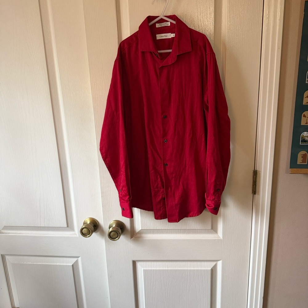 Calvin Klein Vibrant Red Shirt